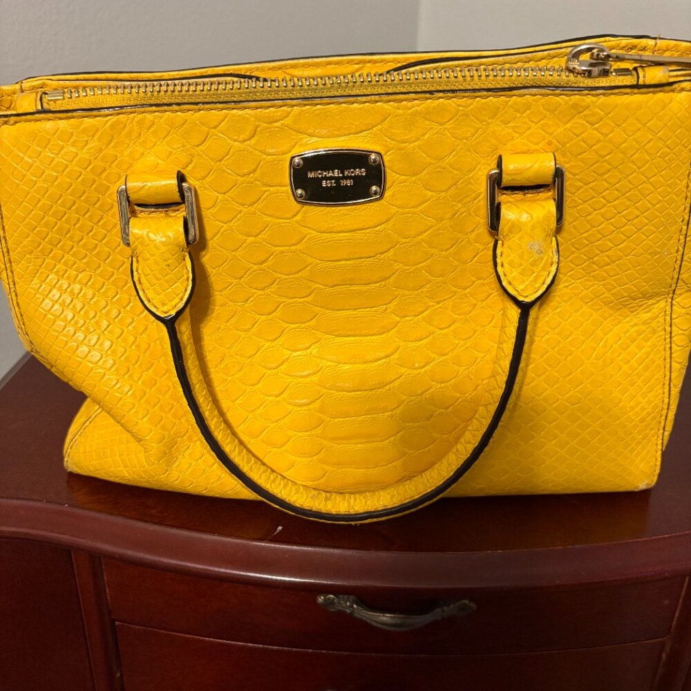 Michael Kors yellow purse